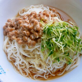 納豆そうめん